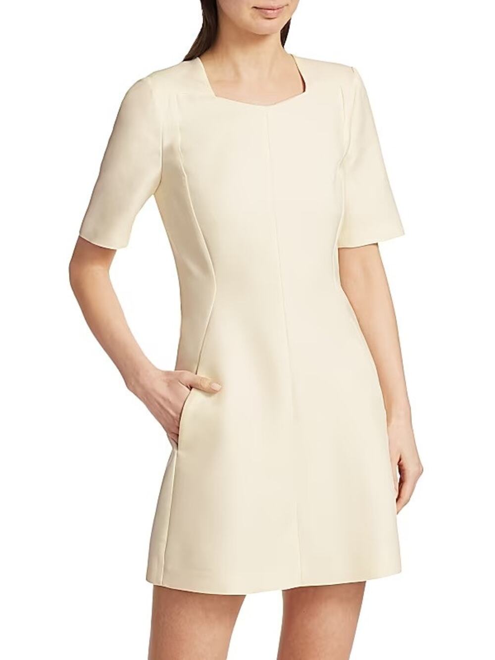 NWT Stella McCartney Cream Wool Blend Mini Alexys Dress Womens 36 / US Small
